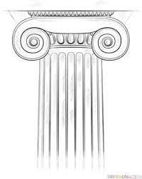 How To Draw The Ionic Column Step By Step. Drawing Tutorials For Kids And  Beginners. | Drawing Tutorial, Ionic Column, Architecture Drawing