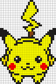 Pikachu Perles Hama Repasser Polemon Pixel Art Pokemon Pikachu Pokemon Perle