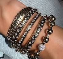 Marquise & Round Skinny Diamond Nomad Bangle Bracelet