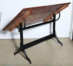 6 Ft Hamilton Architects Adjustable Drafting Table Drafting Table Antique Drafting Table Drawing Table