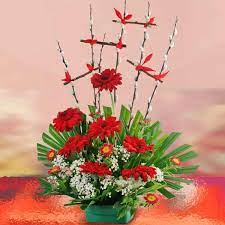 Maybe you would like to learn more about one of these? Red Gerbera Flowers Arrangement Chinese New Year Flower Flower Arrangements Flower Arragement
