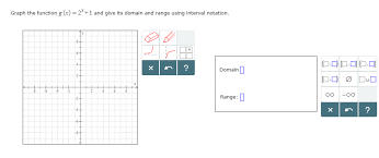 Solved Graph The Function And Give Its Domain And Range U Chegg Com