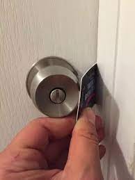 When it clicks, the door should be unlocked. How To Open A Locked Bedroom Door Without Using A Key Quora
