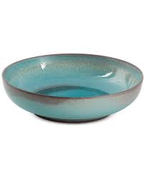 Lot of 4 white homer laughlin fiesta fiestaware 12 individual pasta bowls jja. Gibson Laurie Gates Gibson Reactive Glaze Blue Pasta Bowl Created For Macy S Reviews Dinnerware Dining Macy S