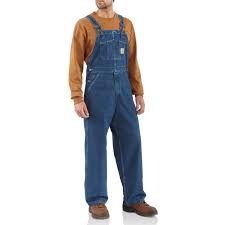 Carhartt R07 Washed Denim Bib Overalls Factory Seconds For Men