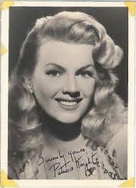Patricia knight: 1915-2004. American actress of late 40's's and early 50's.  She was married to actor Cornel Wilde from 37-51.