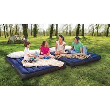 | bestway 12 air mattress w/ built in ac pump, flocked airbed camping, queen size. Intex Queen 2 In 1 Guest Airbed Mattress With Hand Pump Walmart Com Walmart Com
