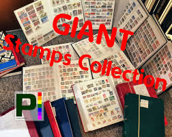 Giant Stamp Collection In 1 Oz Quantities Vintage Colorful Etsy In 2020 Stamp Collecting Postage Stamp Collecting Stamp