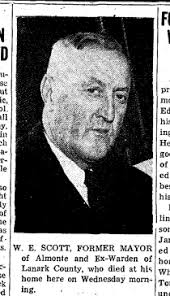 Documenting WILLIAM EDWARD SCOTT — Funeral Director and Mayor