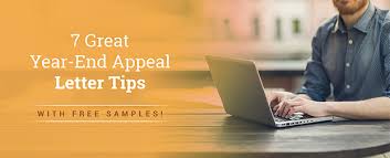 If yes, then in such situation you can consider writing a letter of appeal. 7 Great Year End Appeal Letter Tips With Free Samples Giveffect Blog