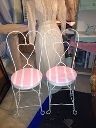 Painted Vintage Ice Cream Parlor Chairs Ice Cream Chairs Parlor Table Vintage Ice Cream
