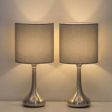 285 high st kangaroo flat, victoria, 3555. 2 Sets Pcs Haitral Table Lamp Modern Desk Bedside Lights Fabric Shade Metal Base Ebay