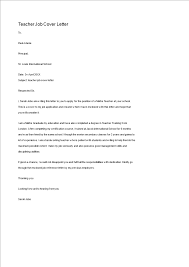 An application letter for teacher job will tell the employer why you are a perfect fit for the job position. Kostenloses Cover Letter For Teacher Job