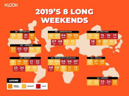 The above is the list of 2019 public holidays declared in singapore which includes federal, regional government holidays and popular observances. Best Long Weekend Trip Ideas From Singapore In 2019 Klook Travel Blog