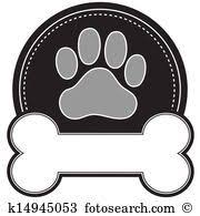Check spelling or type a new query. Dog Bone And Paw Clipart K14945053 Dog Paw Print Paw Print Clip Art Dog Paws