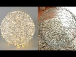 Diy Kugeln Fur Lichterketten Aus Wolle Oder Hakelgarn Cotton Balls Youtube Kugeln Basteln Weihnachten Kugeln Lampe Selber Basteln