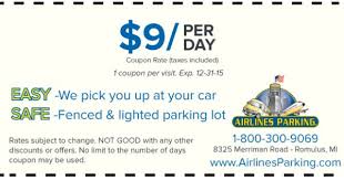 Detroit Airport Parking Coupons Dtw Airport Parking Coupons Detroit Airport Airport Parking Us Park