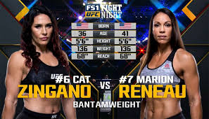 Cat took place in the 1st ever zww women's fight. Cat Zingano Vs Marion Reneau Ufc Fight Night 133 Steemkr