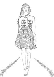 Fashion Coloring Pages For Adults Raskraski