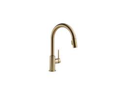 Not long after we got there, i realized that she was having a hard time making sure that her delta single handle kitchen faucet would not drip after closing it. Delta Trinsic Single Handle Pull Down Sprayer Kitchen Faucet