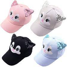 Baby Hat Cartoon Child Korean Cat Ears Cotton Baseball Caps Spring Summer Baby Boy Girl Sun Hats Beanies K Girls Sun Hat Photography Props Kids Children Korean