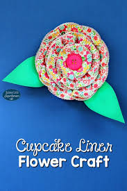 I've tried different varieties of paper flowers but these are so simple, only require a few materials that you probably already have on hand and are virtually impossible to mess up! Cupcake Liner Flower Craft For Kids Raising Little Superheroes