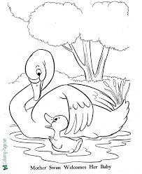 Get more coloring pages here! The Ugly Duckling Coloring Pages Fairy Tales