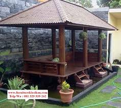 Pin Oleh Tokojatifurniture Com Di Home Gazebo Rumah Kebun Pergola Patio