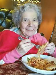 She's 83 years old and still makes homemade pasta with her precious hands!