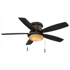 Harbor breeze flush mount ceiling fan. Hampton Bay Yg216 Ni Roanoke 48inch Led Ceiling Fan With Light Kit For Sale Online Ebay