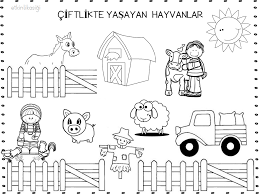 Ciftlik Hayvanlari Hayvanlar Boyama Kitaplari Boyama Sayfalari
