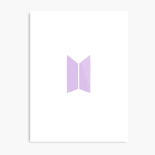 Download transparent bts png for free on pngkey.com. Purple Bts Logo Metal Print By Euphoriadoodles Redbubble