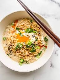 As the noodles are cooking slowly pour the egg into the mix like you would if you were making regular egg drop. Ramen With Milk This Healthy Table