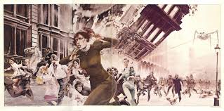 The Great Martian War 1913 17 War Of The Worlds Panic In The Streets As The Martians Invade Art From Jeff Wayne S Musical The War Of The Worlds Album War Of The Worlds Music Album Art World