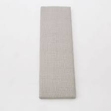 Mid Century Entryway Bench Cushion Steel Ivory Crossweave