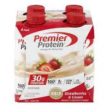 Premier Protein Shake Strawberries Cream 30g Protein 11 Fl Oz 4 Ct Walmart Com Premier Protein Shakes Low Carb Protein Shakes Premier Protein