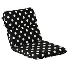 Update your outdoor design with fun patio cushions. Outdoor Patio Furniture High Back Chair Cushion Black White Polka Dot Walmart Com Walmart Com