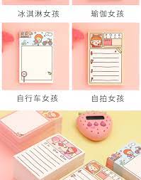 便利贴学生用可爱卡通少女心韩国网红ins创意粘性强n次贴便签纸简约活页可撕粘贴留言记事备忘录小本子便签本 tmall com天猫