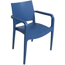 Sunnydaze Landon Plastic Patio Dining Armchair Seat Modern Design Deck Lawn And Garden Seat Indoor Or Sunnydaze Decor Indoor Seating Patio Dining Chairs