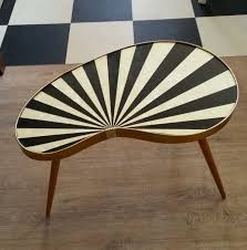 Nierentisch Sonnendekor Perlmutt Streifen Rockabilly Vintage 50er Jahre 50er Jahre Mobel Nierentisch 50er Deko