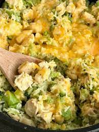 Mix broth, rice, salt and pepper in insert. One Pot Cheesy Chicken Broccoli Rice Together As Family