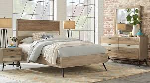 Midtown Loft Natural 7 Pc King Panel Bedroom King Bedroom Sets Light Wood Bedroom Sets Queen Wood Bedroom Sets King Bedroom Sets
