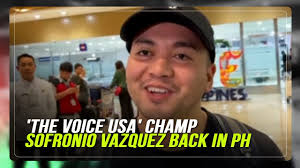 'The Voice USA' champ Sofronio Vazquez back in PH