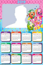 Shopkins Calendar 2019 Frame Photo Montage Free Online Monsters Inc Monsters Inc Characters Calendar