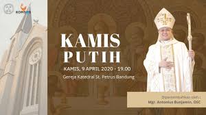 Kamis putih adalah hari kamis sebelum paskah, pada hari raya pekan suci ini umat kristen mempunyai tradisi memperingati perjamuan malam terakhir yang dipimpin oleh yesus. Misa Kamis Putih 9 April 2020 Pk 19 00 Gereja Katedral Santo Petrus Bandung Youtube