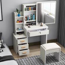 Cheap vanity sets for bedroom. Sliding Mirror Dressing Table Small Bedroom Modern Makeup Organizer Table Simple Wooden Dressing Storage Vanity Set For Girls Dressers Aliexpress