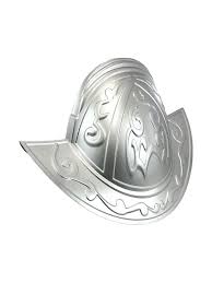 Deluxe Conquistador Silver Morion Knight John Smith Spanish Helmet Hat Accessory Heavy Duty Thick Plastic Medieval Nic Knights Helmet Helmet Hat Conquistador
