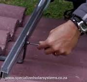 SSS Mounting a rail bracket system on roof tiles for solar rooftop DIY