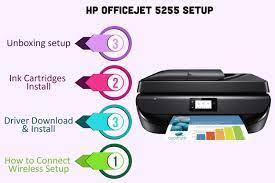 Using the wireless setup wizard, you will find and select your network name and. Hp Officejet 5255 Wireless Usb Printer Setup 123 Hp Com