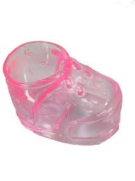 24 Clear Pink Plastic Baby Booties For Baby Shower Favors And Decorations Walmart Com